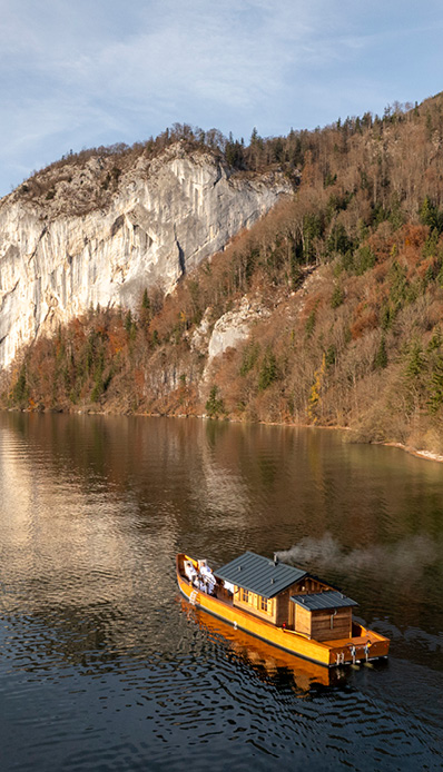 Saunaboot am Wolfgangsee